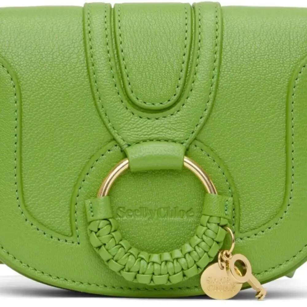 Authentic See by Chloé Mini Green Hana Leather Crossbody Handbag - NWT - Picture 8 of 9